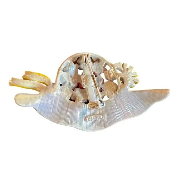 Vintage Beatrix Jewelry BJ Jewel Flower Pin Brooch Accessory - Picture 5 of 16